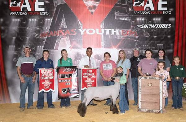 Fifth Overall Market Lamb 2022 Arkansas Youth Expo